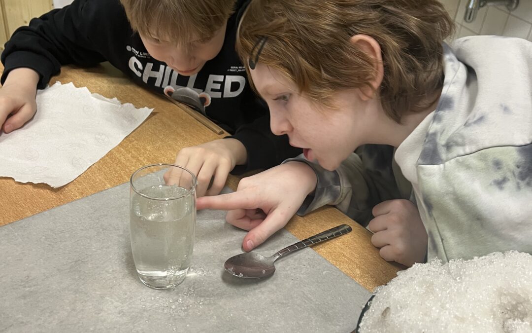 Experimente mit Schnee